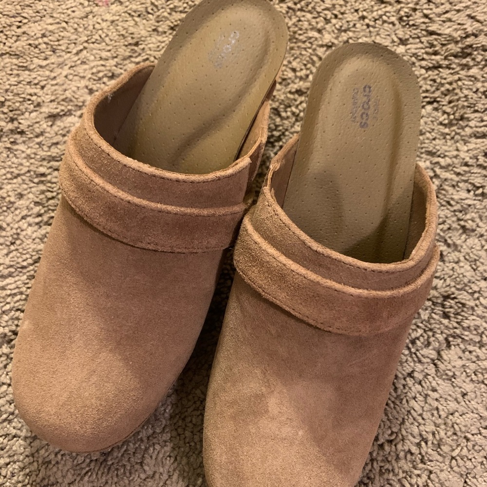 ⭕️SOLD⭕️ Crocs 'Sarah Synthetic Suede Clogs'